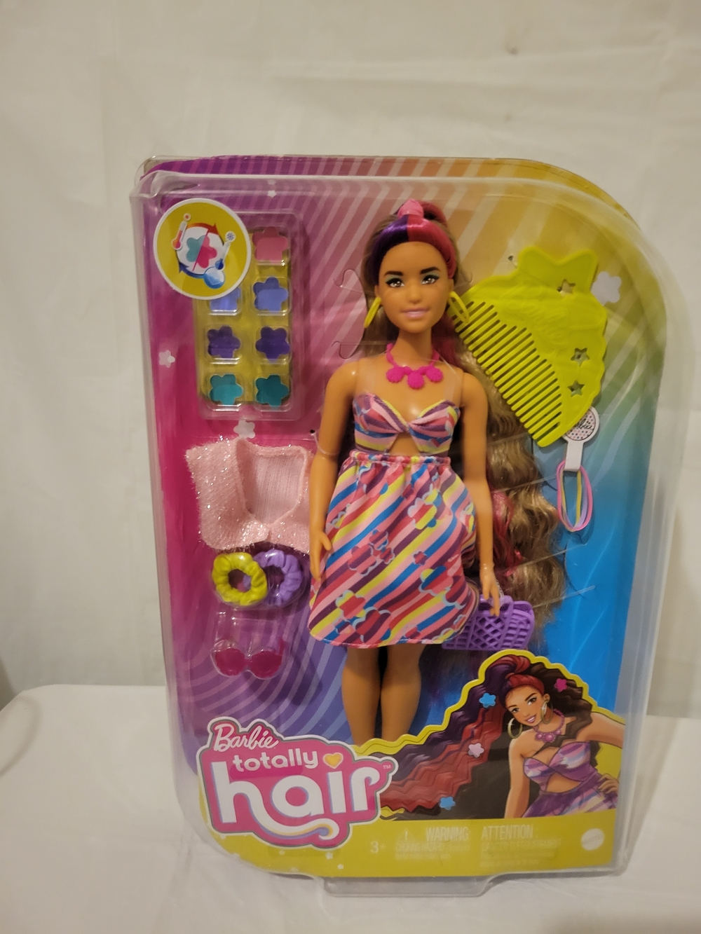 Barbie Totally Hair Fashion Doll - Multicolor